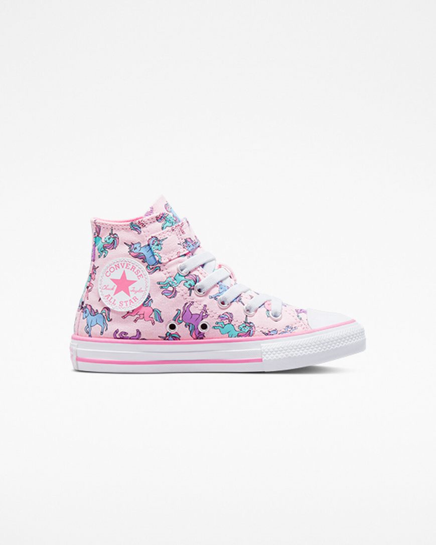 Zapatillas Altas Converse Chuck Taylor All Star Easy-On Unicorns Niño Rosas Azules | PE 25W74E